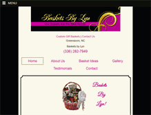 Tablet Screenshot of basketsbylyn.com